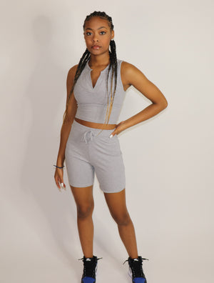 Whoa Short Set "Grey"