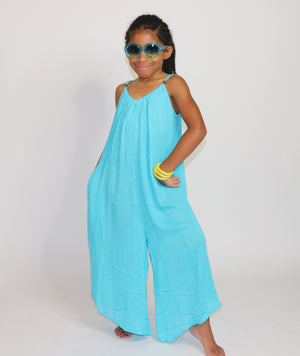 Gaucho Jumpsuit "Aqua"