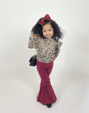 The Bella Pants-Burgundy