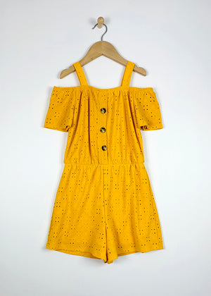 "The Summertime Romper"- Mustard