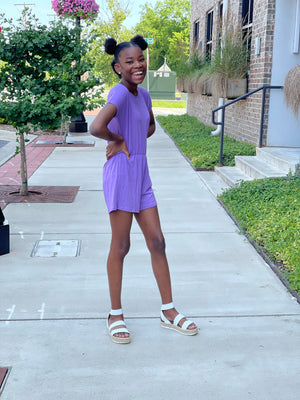 Rockin Romper "Lavender"