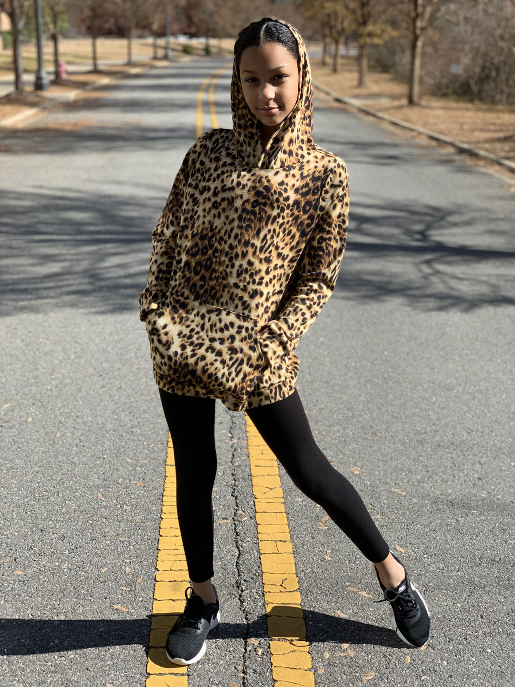 Leopard Print Hoodie