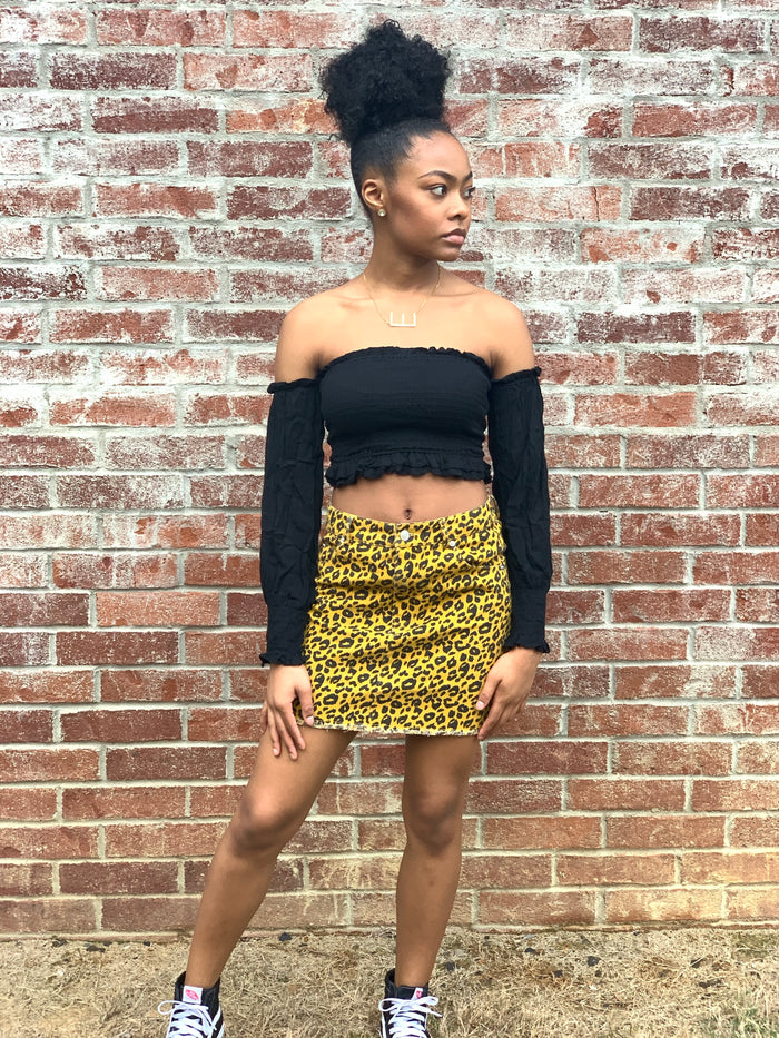 Loud Leopard Skirt