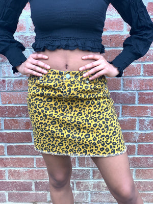 Loud Leopard Skirt
